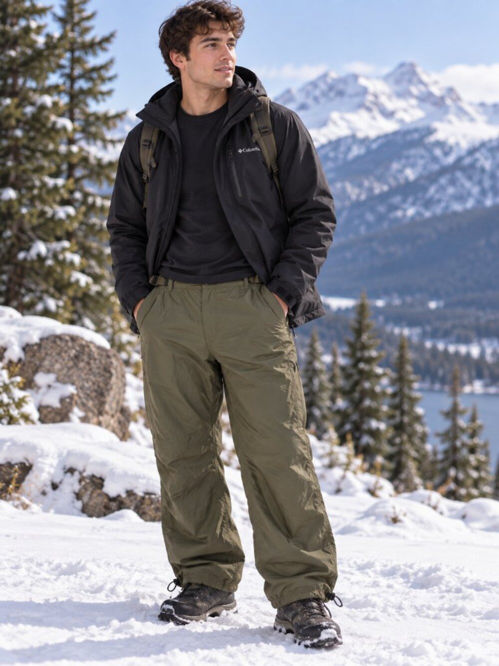 NWT Mountain Hardwear Men's Insulated Lined Cargo Pants Olive Green  Size 44/30